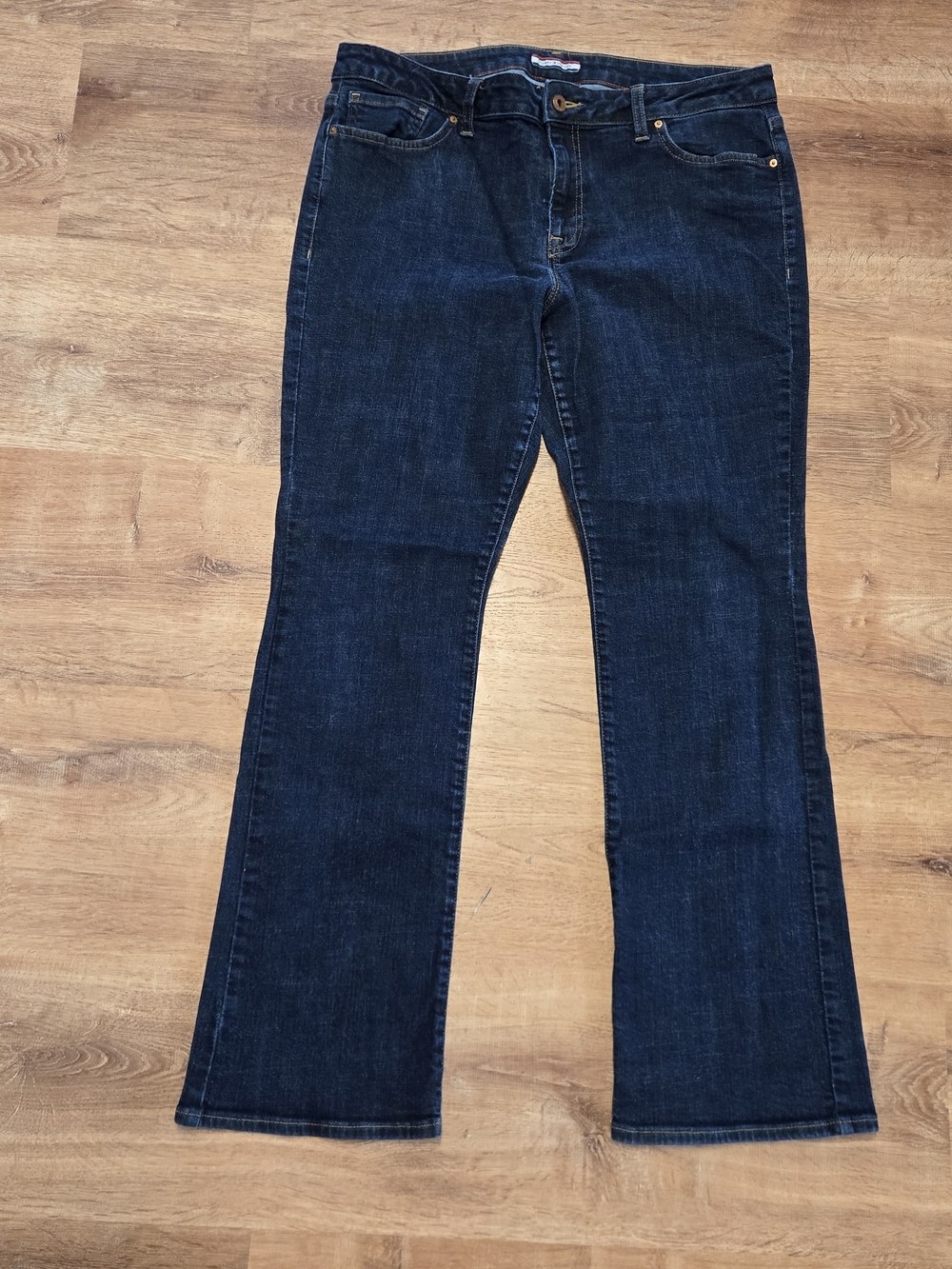 Tommy Hilfiger Dark Navy Boot-Cut Jeans Size 16 R